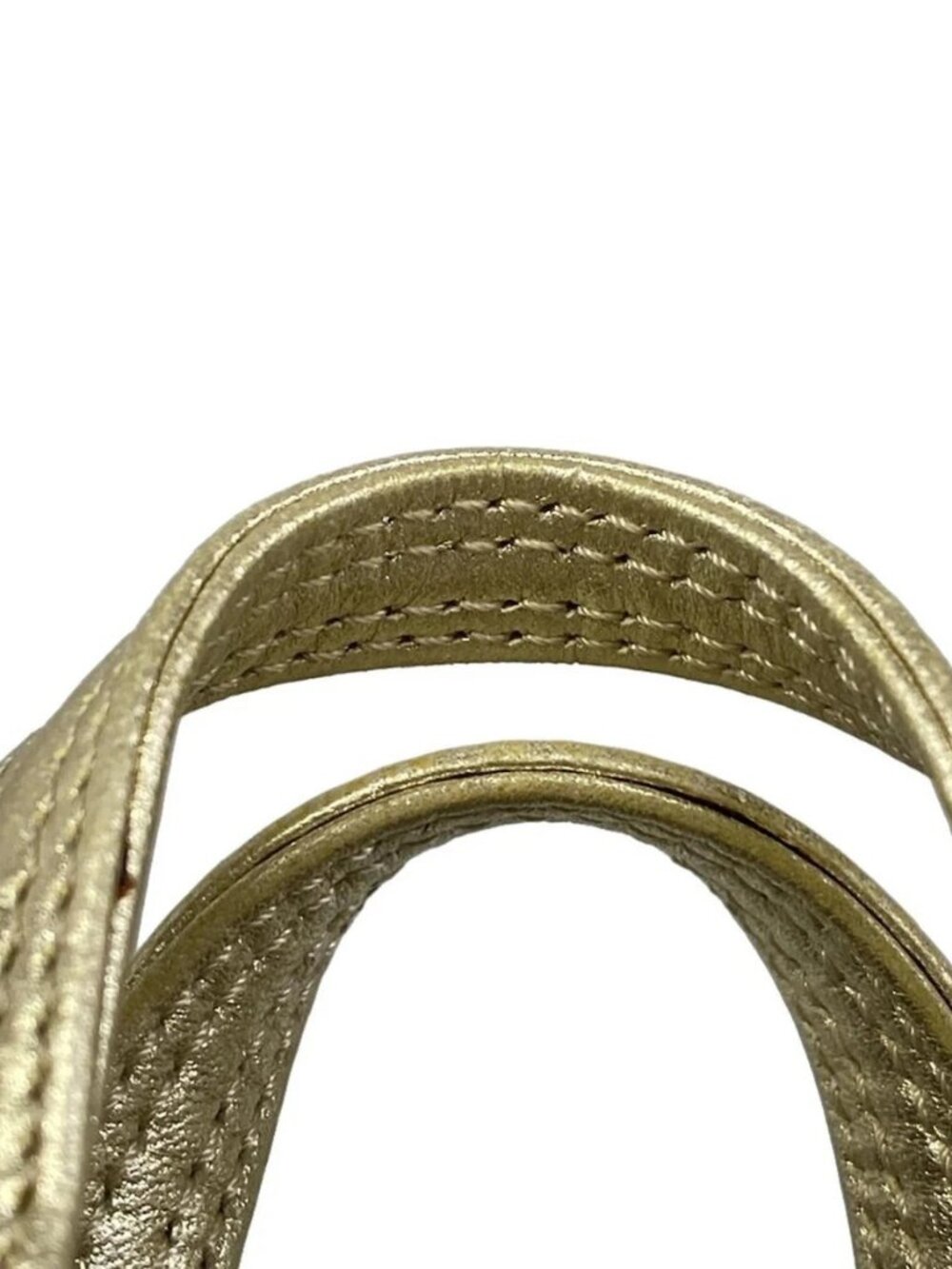 LOEWE Amazon Nano Gold Leather Handbag - Picture 10 of 13